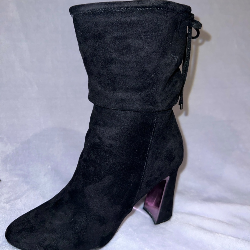 Impo “Othella” Mid Calf Slouchy Black Suede Boot